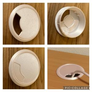 Kabeldurchführung, Lochabdeckung 80mm, Desk Cable grommets Pass-through 3,15 Inch