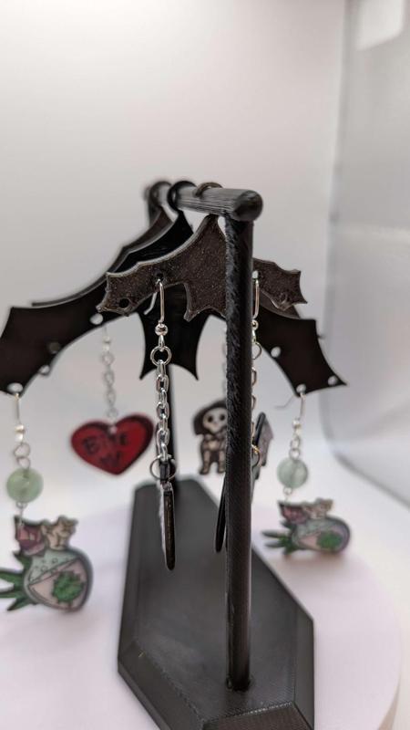 Coffin and Bats - Earring Stand