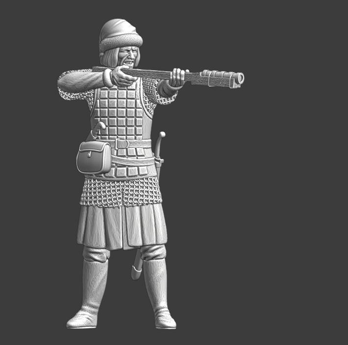 Medieval Kievan-Rus (Ukrainian) Hand gunner