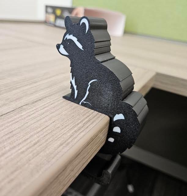 Raccoon Bag hook, desk hook