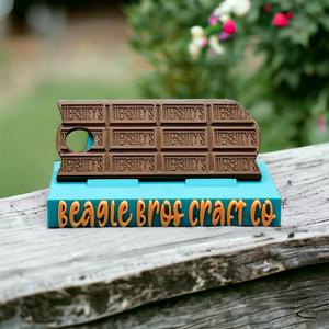 Chocolate Bar Stanley Lid Topper w/ Bite 40oz