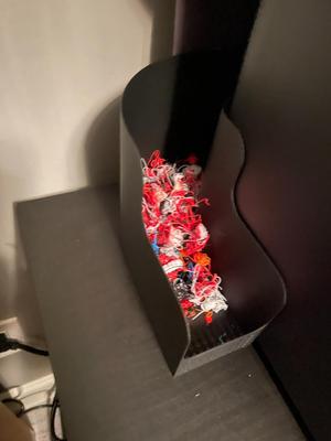 Non-Spillable Filament Poop Chute **STEEPER RAMP**