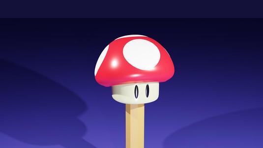 Mario Mushroom Pencil Top - remixable