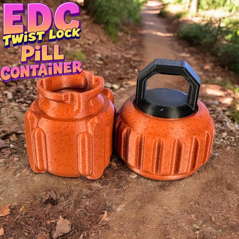 Mini EDC Pill Container – Satisfying Click-Lock Lid