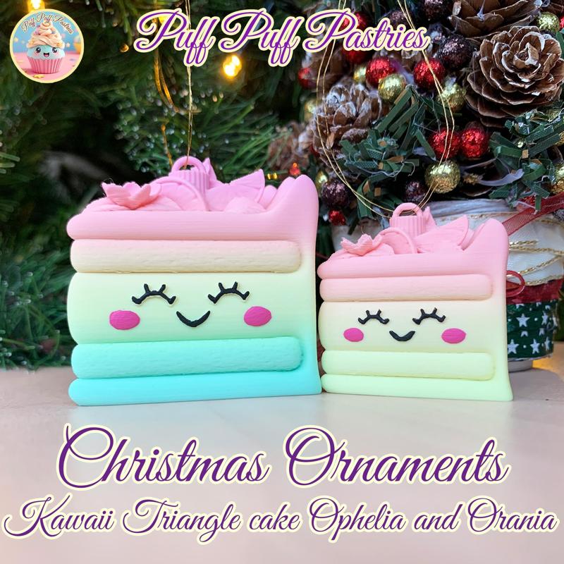 Christmas Ornaments Kawaii Triangle cake Ophelia and Orania
