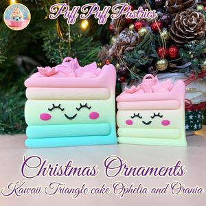 Christmas Ornaments Kawaii Triangle cake Ophelia and Orania