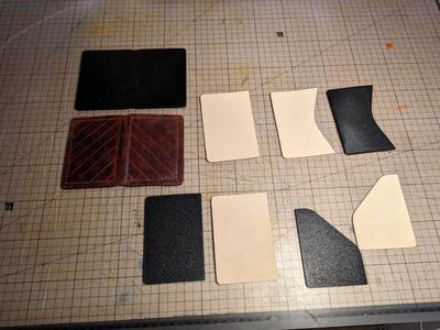 Leather Wallet Stencil