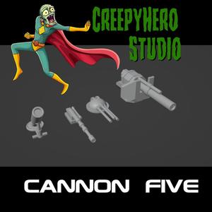Gaslands Cannon Five Set