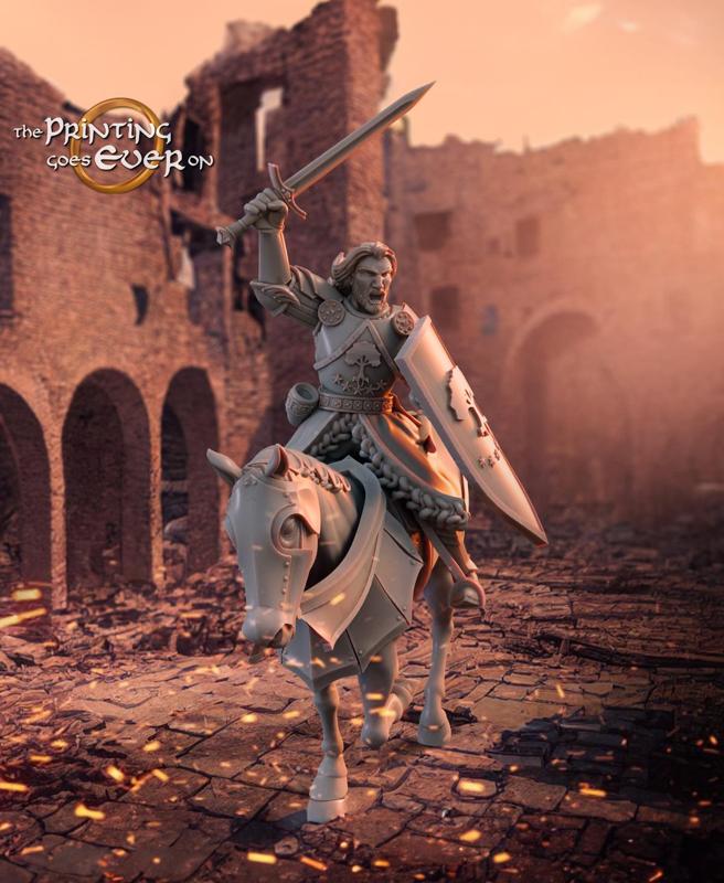 Barazan - Sword and Shield - Mounted