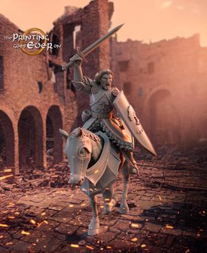 Barazan - Sword and Shield - Mounted