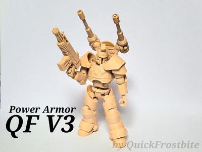 QF V3 Articulated Power Armor Action Figure 