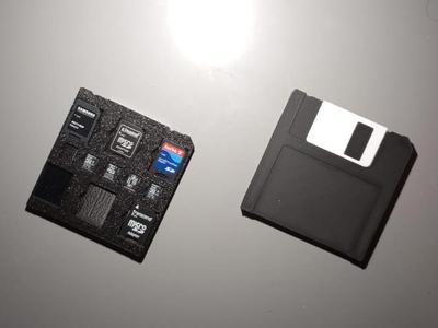 floppy disc SD card box