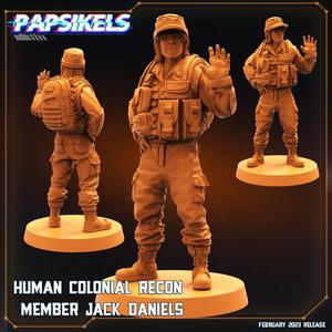 HUMAN COLONIAL RECON MEMBER JACK DANIELS