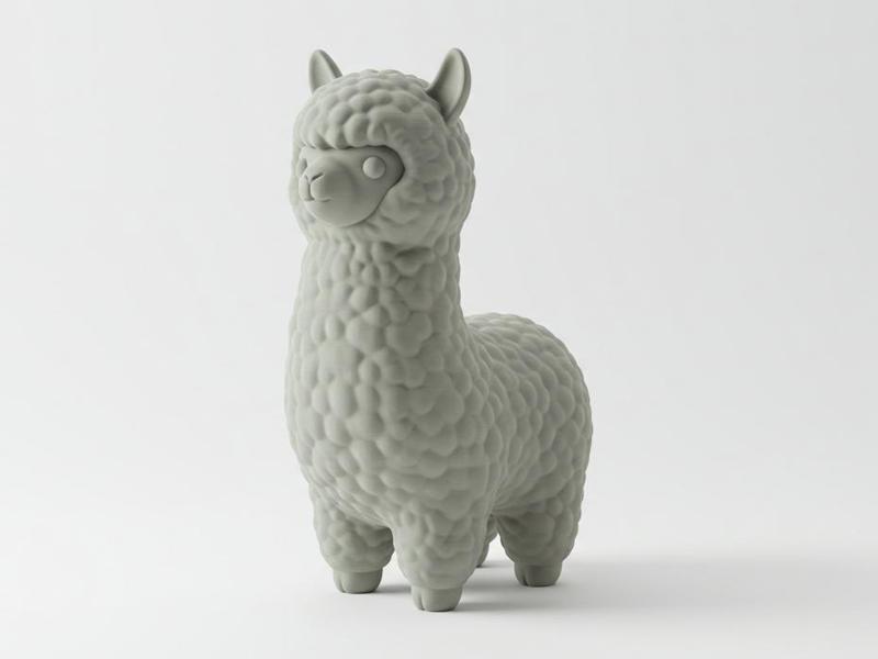 Mini Cute Alpaca Figurine