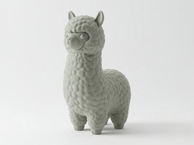 Mini Cute Alpaca Figurine