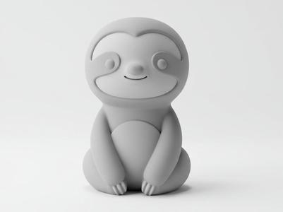 Mini Cute Sloth Figurine