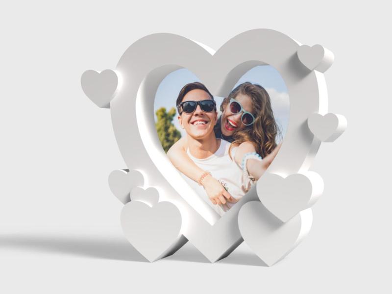 Heart Shaped Photo Frame
