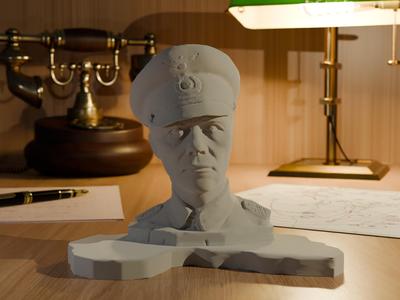 Erwin Rommel bust