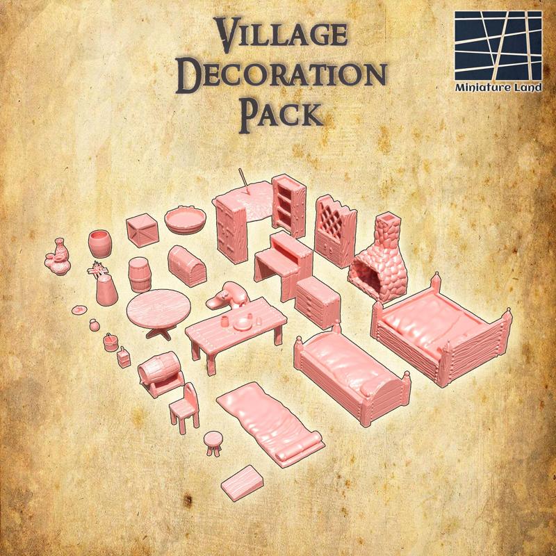 Village Decoration Pack 30 Object