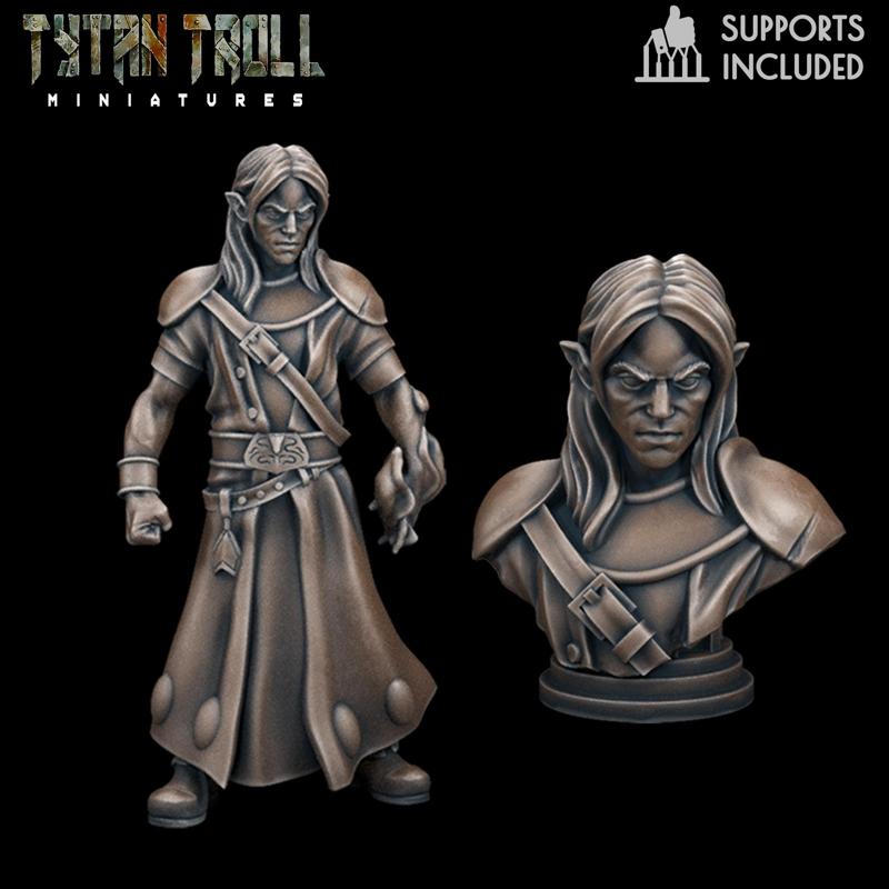Curse of Strahd - Kasimir Mini Bust Combo [Pre-Supported]