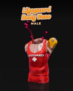 Lifeguard Body Vase - Male