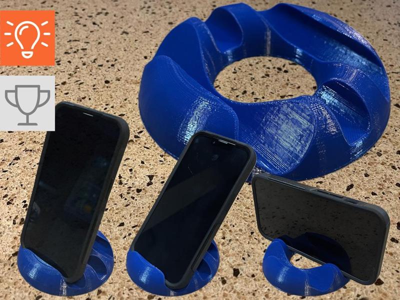 Donut phone stand