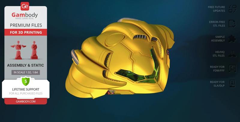 Samus's Gunship 3D Printing Model | Assembly