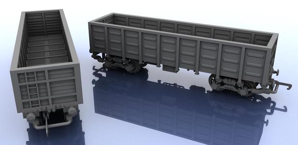 OO Scale Train - Hopper Type 1 - Mid Length
