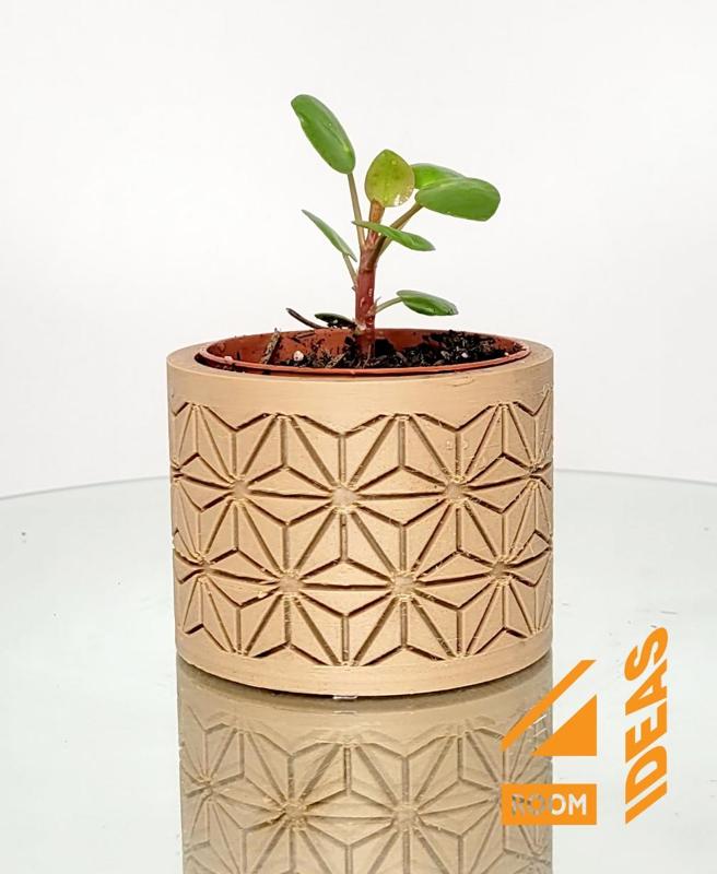 Succulent Planter Japanese Style - Hemp Leaves/Asanoha V2