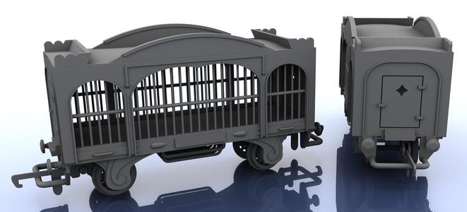 OO Scale Train - Circus - Cage Style 1
