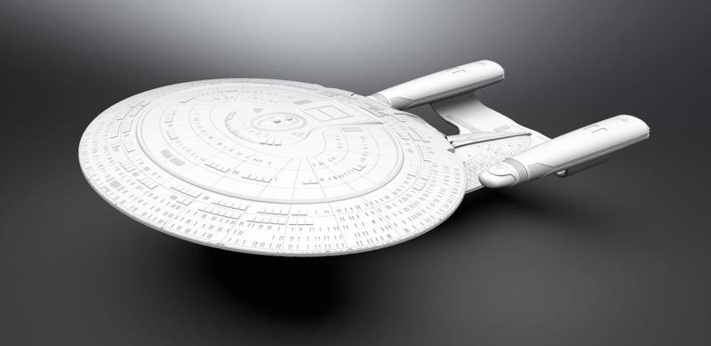 Enterprise D scale model