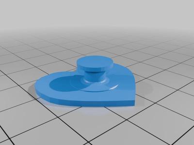 croc charm giblet 2d heart.