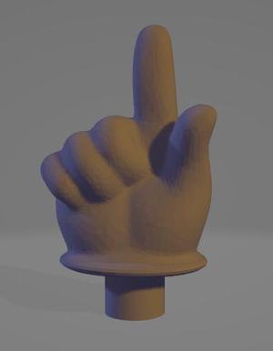 Pointer Finger with 1/4"-20 Threaded Hole