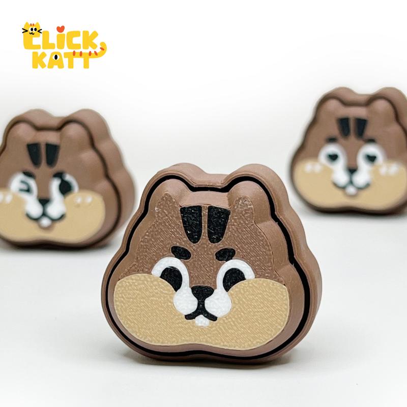 Squirrel - Clicker Fidget Toy Keychain