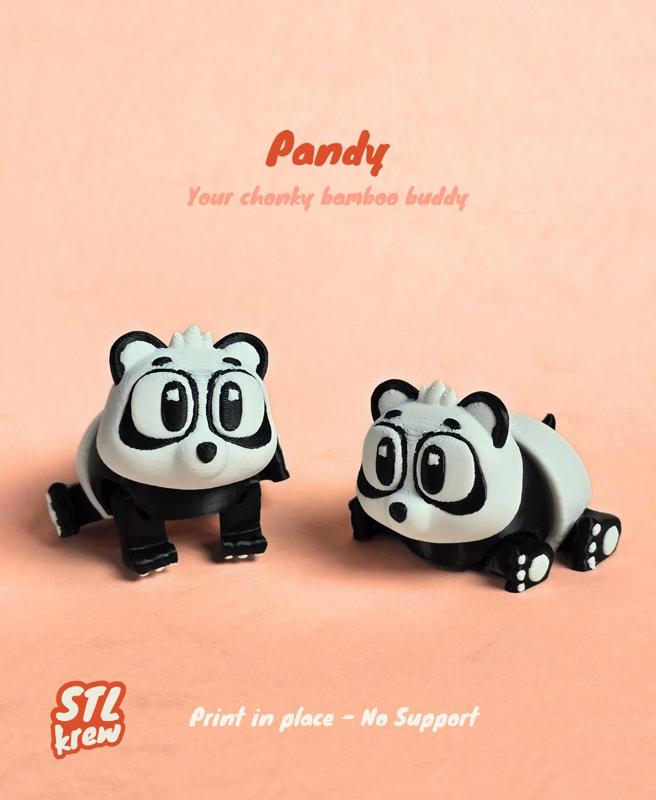 Cute articulated Panda - Pandy