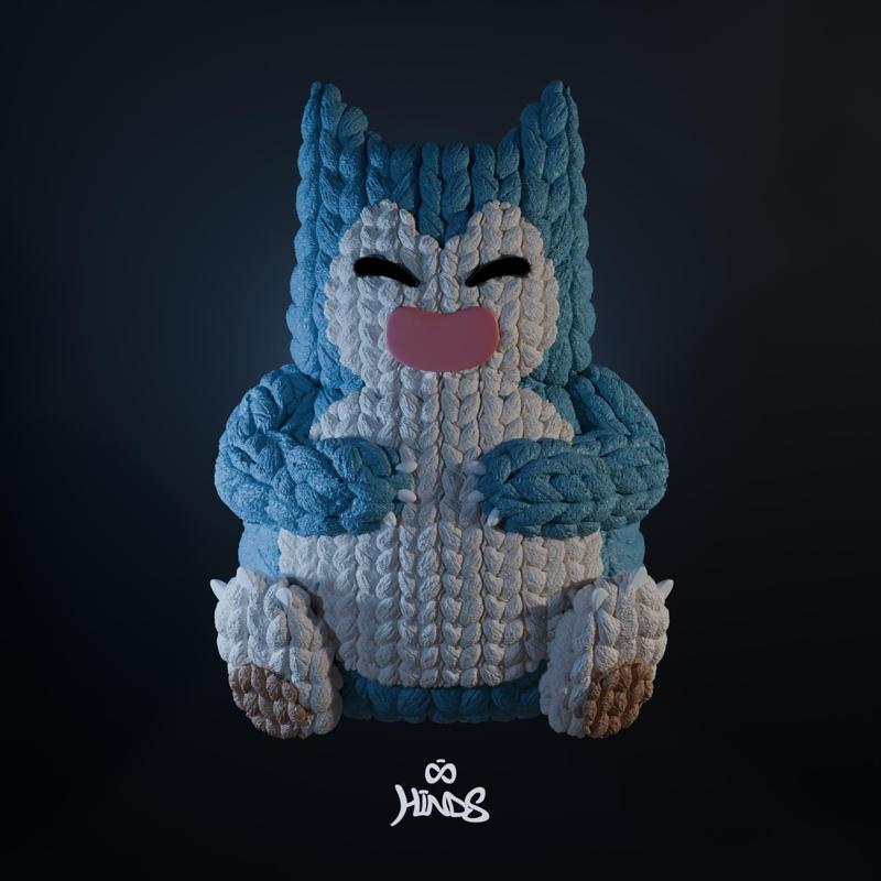 Snorlax Knitted.stl