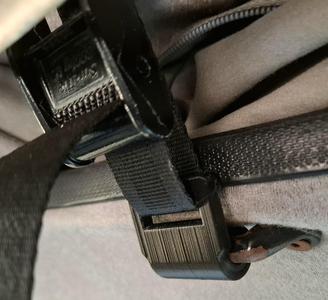 Webbing hook for pop-top tie down