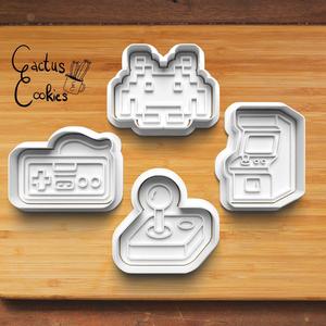 Retro Gaming Cookie Cutter set 0879