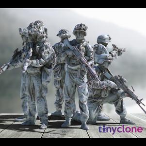 Modern soldiers set