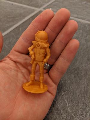 astronaut miniature tabletop game piece
