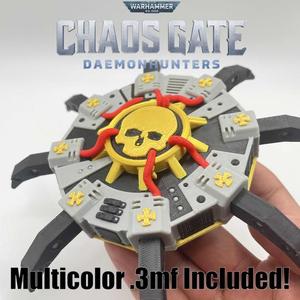 Warhammer 40k Chaos Gate Empyrean Brain Mine Grenade 3mf Prop Cosplay Darktide