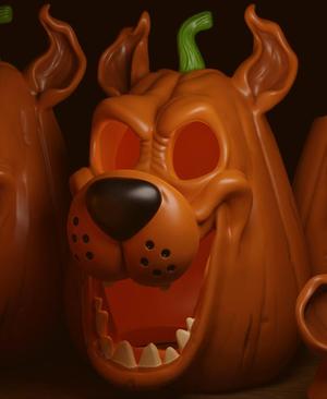 Scooby-Doo Carved Pumpkin and Candy Bowl