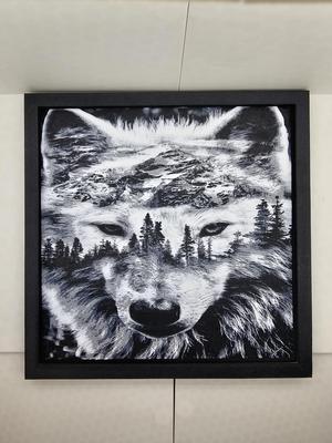 Wolf Face Hueforge