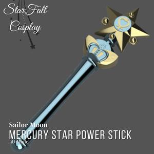 Sailor Mercury Transformation Wand - Sailor Mercury Star Stick