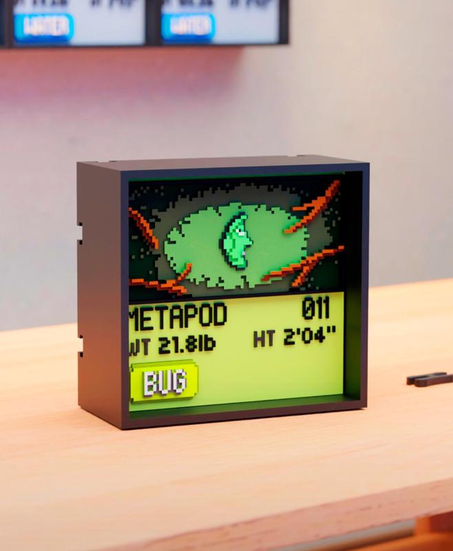 #011 Metapod - Pixel Voxel Art Frame (No support, 3MF included)