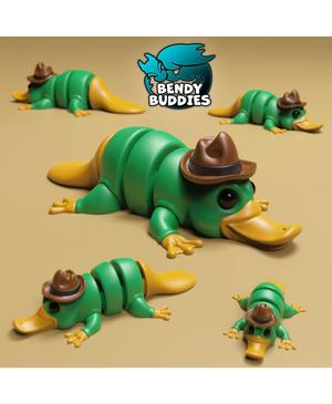 Scoot Playful Platypus Hat / Articulated Watermole Creature / Print-in-Place Cute Wild Animal 