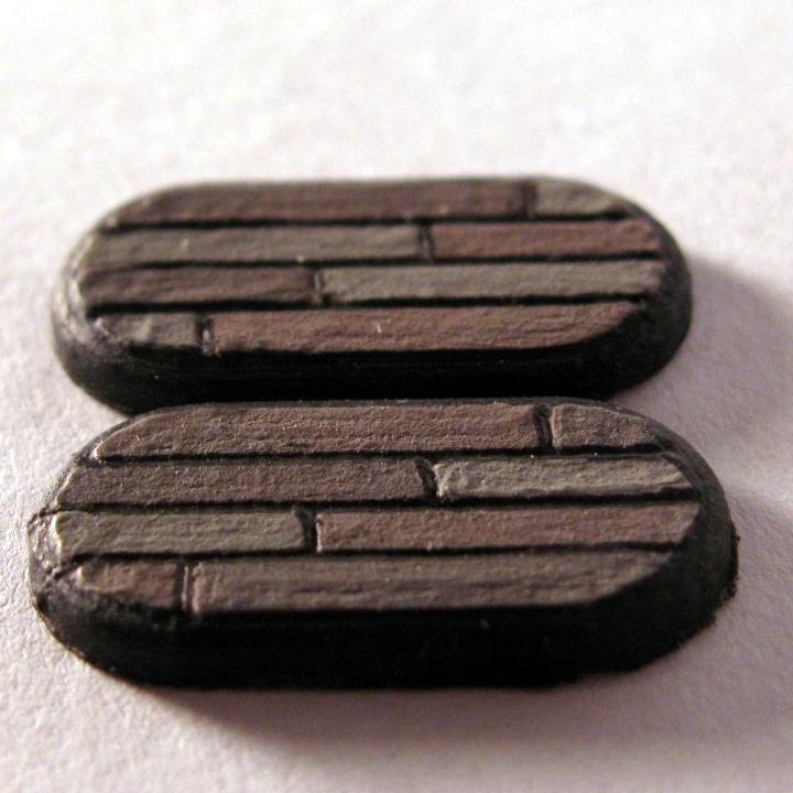 Wood Plank Gaming Miniature Base