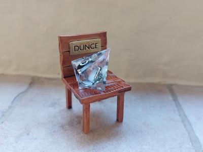 Dice Time-Out Chair - D&D TTRPG Gaming Dice Jail