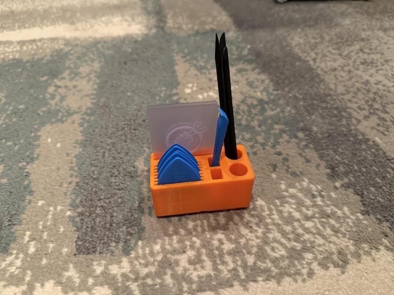 1x2 Gridfinity Refined iFixit Prying and Opening Kit Holder