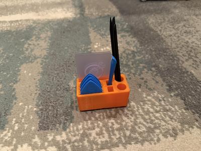 1x2 Gridfinity Refined iFixit Prying and Opening Kit Holder